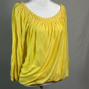 Michael Kors Yellow Billowy Top